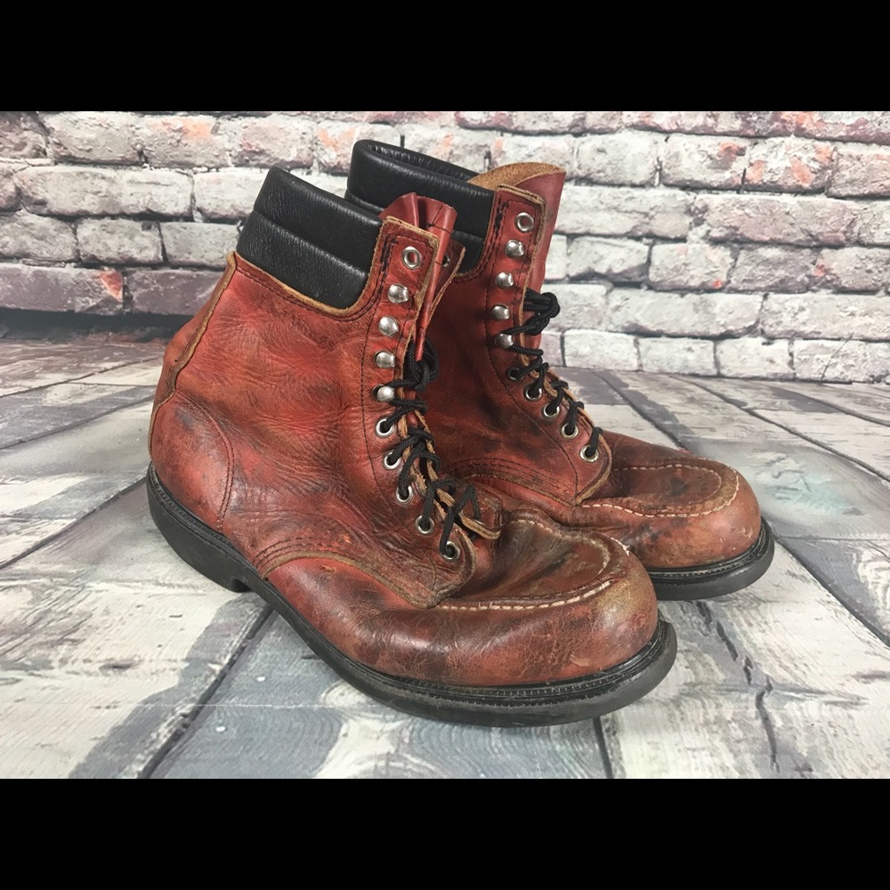 Distressed Red Wing Boots